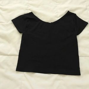Black crop top